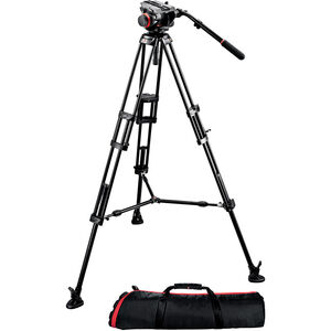 Manfrotto, 504HD Head with 546B 2-Stage Aluminum Tripod System