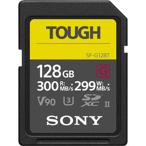 Sony, SF-G Tough Series UHS-II SDXC Memory Card (128GB)