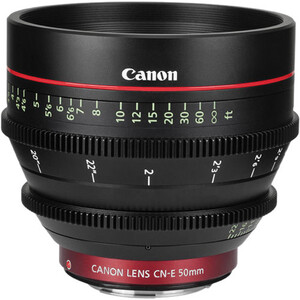 Canon, 50mm CN-E Cinema Prime T1.3 Lens (EF)