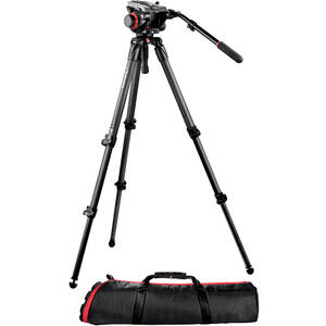 Manfrotto, 504HD Head with 535 2-Stage Carbon Fiber Tripod System