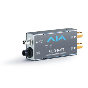 AJA, FiDO Single-Channel ST Fiber to 3G-SDI Mini Converter 
