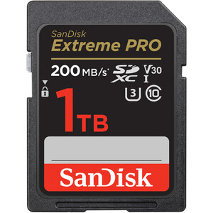 SanDisk, 1TB Extreme Pro Memory Card, UHS-I SDXC