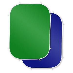 Photoflex, Flexdrop 2 Dual-Sided Chroma Key Blue and Green Background (5 x 7')