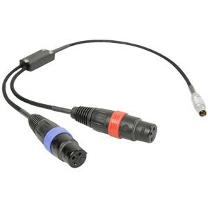 Remote Audio F-M 6-Pin Lemo Balanced Stereo Y-Cable for ARRI Alexa Mini LF (14")