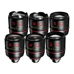 Angenieux, Optimo Prime 6 Lens Set, Silver (ft, PL Mount) - 21/28/40/50/75/135mm