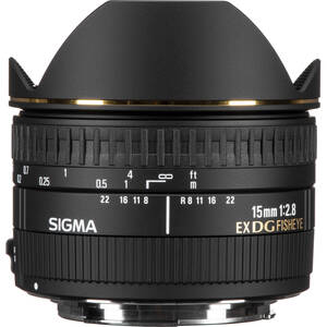 Sigma, 15mm f/2.8 EX DG Diagonal Fisheye Lens (EF)