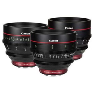 Canon, CN-E Cinema Prime 3-Lens Kit (ft, EF Mount) - 24/50/85mm