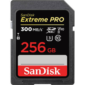 SanDisk, 256GB Extreme Pro Memory Card, UHS-II SDXC