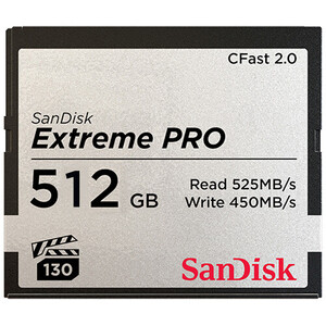 SanDisk, 512GB Extreme Pro CFast 2.0 Memory Card