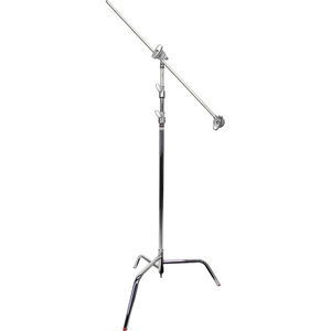 Matthews, 40" C-Stand with Spring-Loaded Base, Grip Head, & Arm Kit (10.5', Silver)