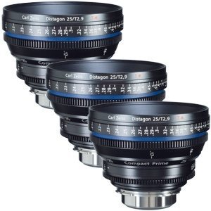 Zeiss, Compact Prime CP.2 3-Lens Set Super Speed (m, E Mount) - 35/50/85mm
