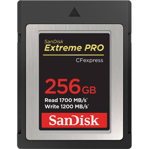 SanDisk, 256GB CFexpress Memory Card, Type B Extreme PRO