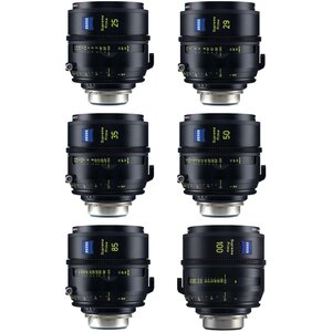 Zeiss, Supreme Prime 6 Lens Set (ft, PL Mount) - 25/29/35/50/85/100mm