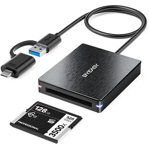 Byeasy, USB 3.0 or USB-C CFast 2.0 Card Reader