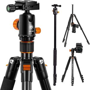 TARION, Foldable Camera Tripod Monopod (61in) with Panorama Ball Head 